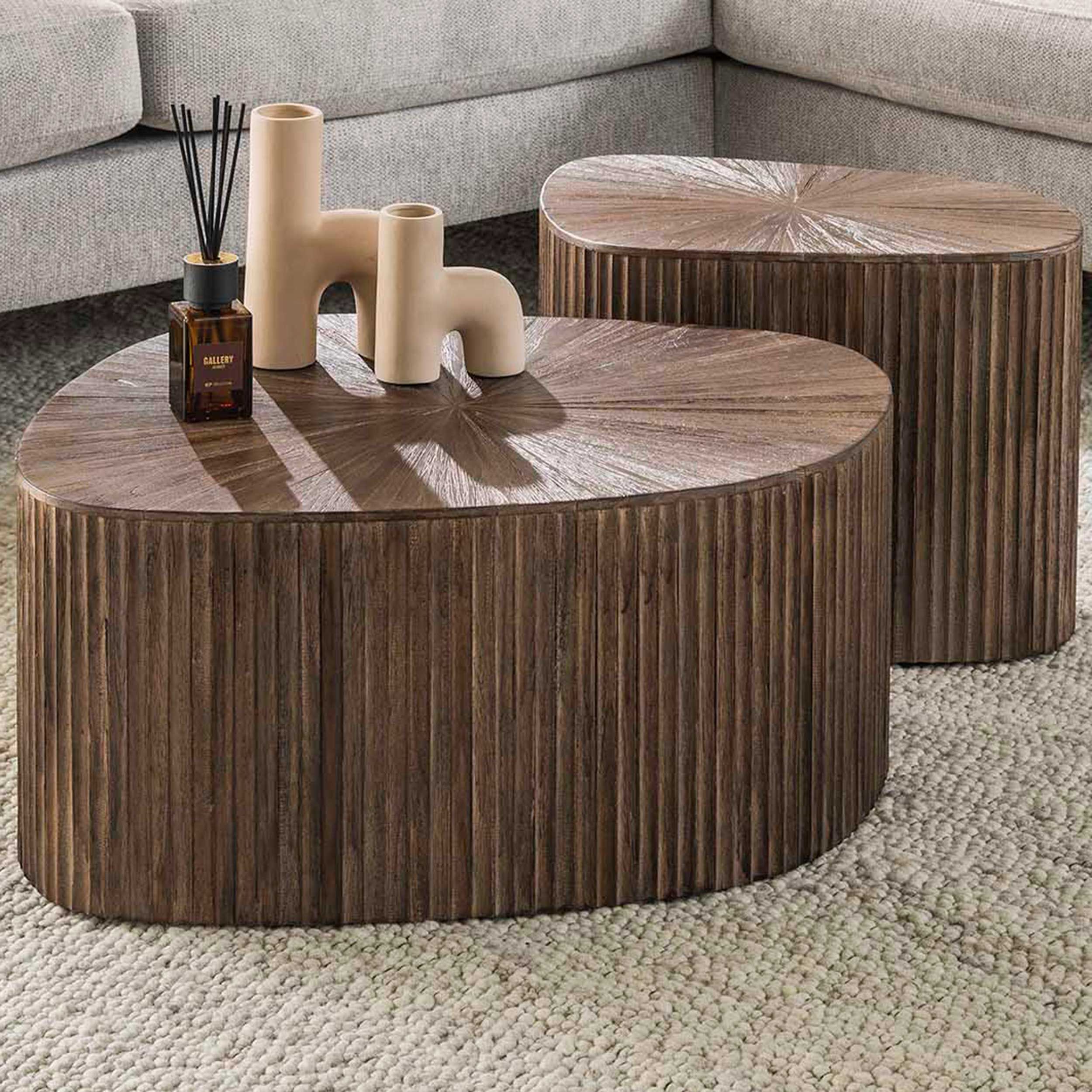 Maya Teck Table basse rectangulaire XL Set/2