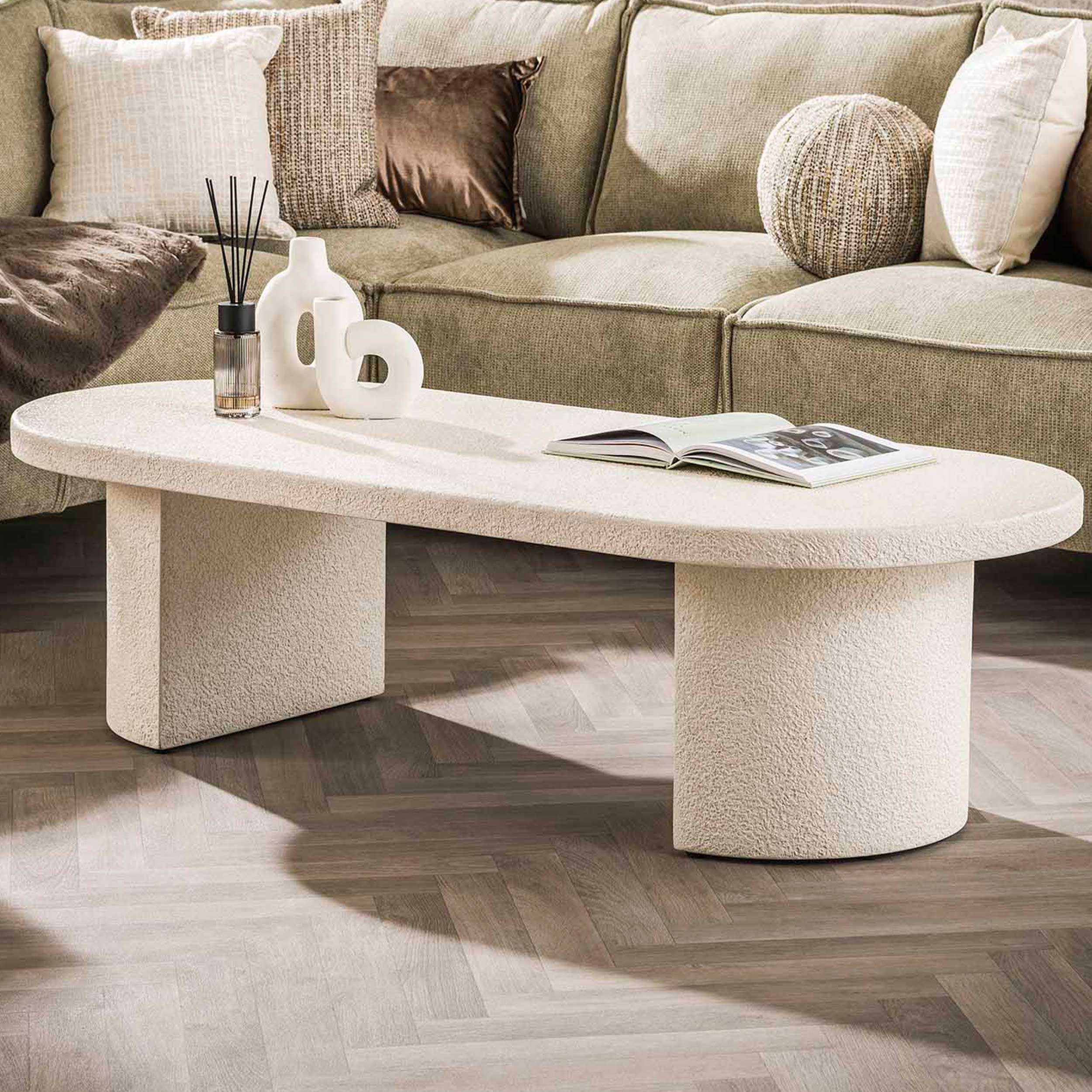 150 Arch Stone Marble Coffee Table - Contemporary Design