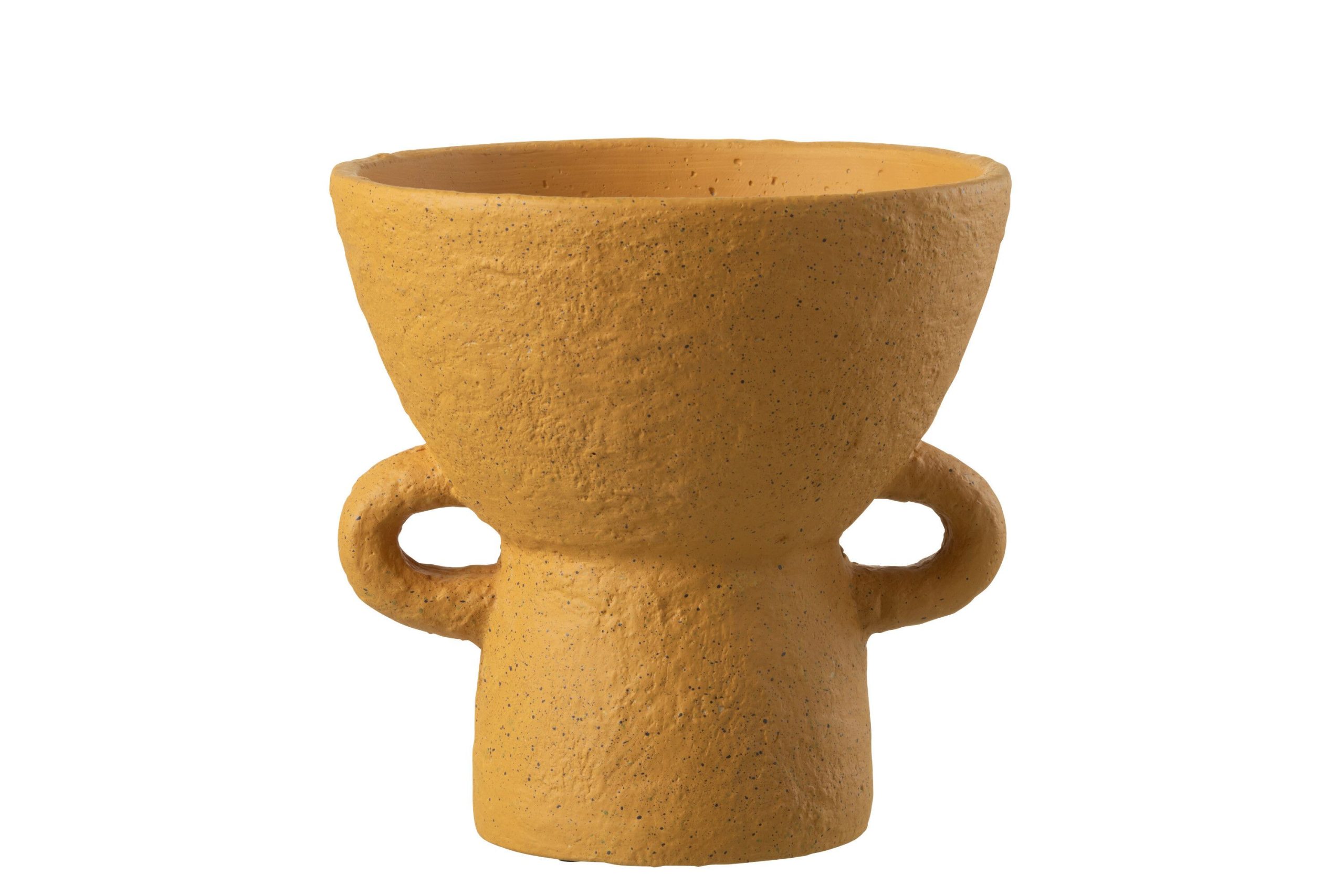 Vase zenia ceramique ocre large