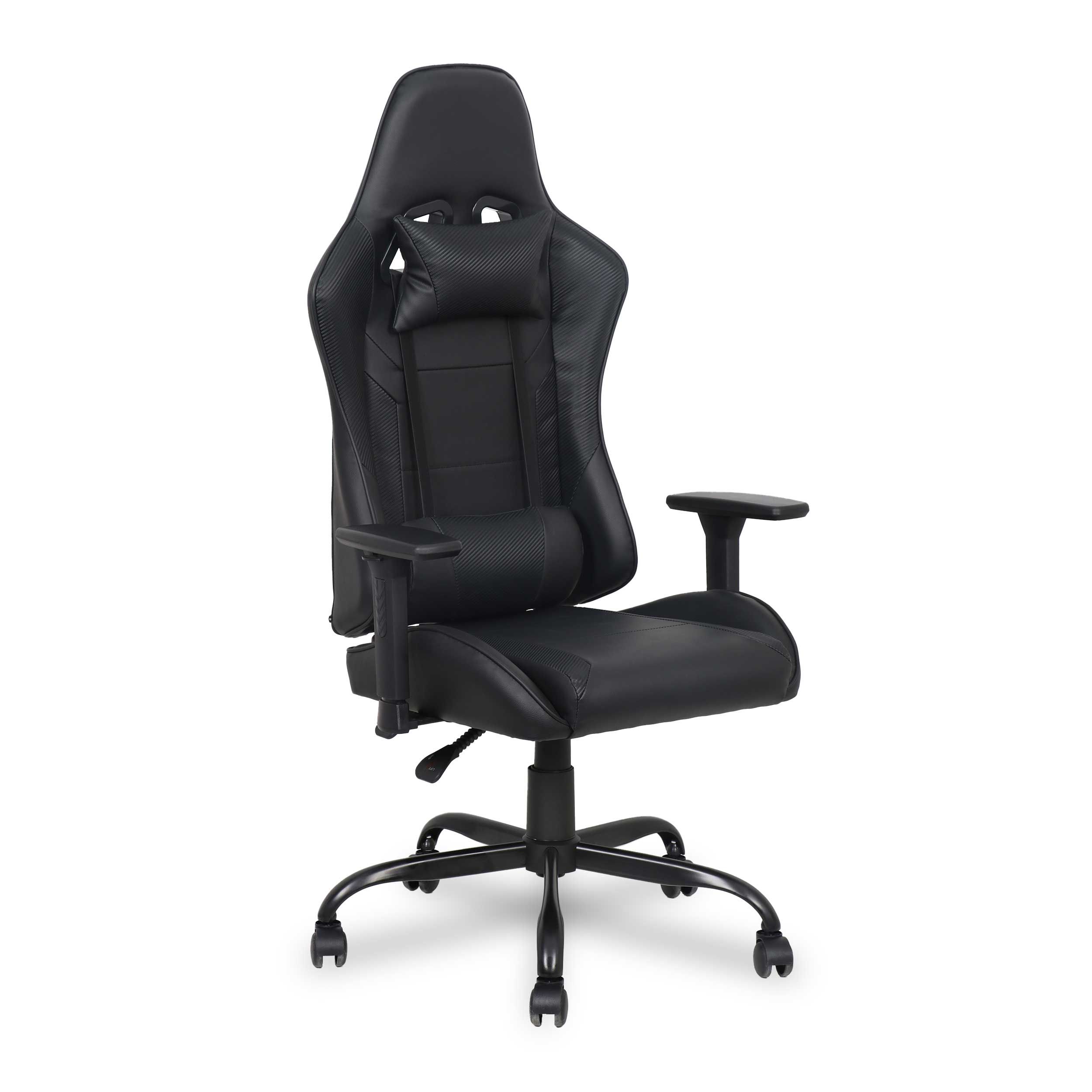 Chaise gaming Fastlane - réglable - similicuir noir
