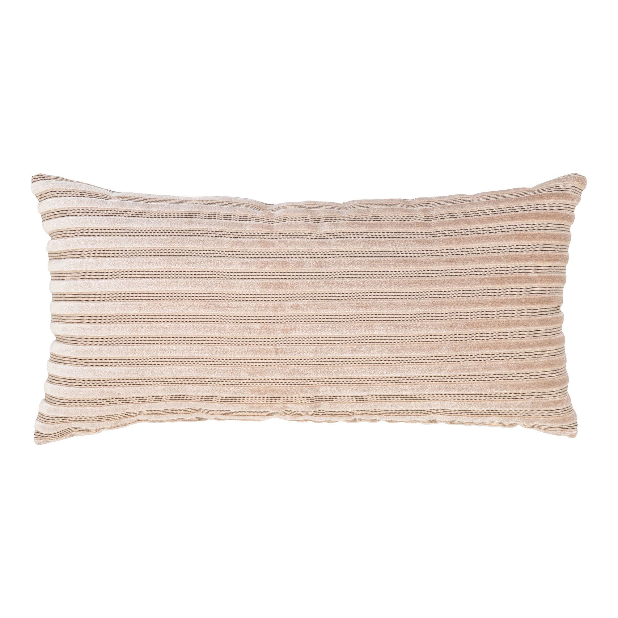 Coussin Alburry Beige - 30x60 cm | Mélange Rayon/Polyester