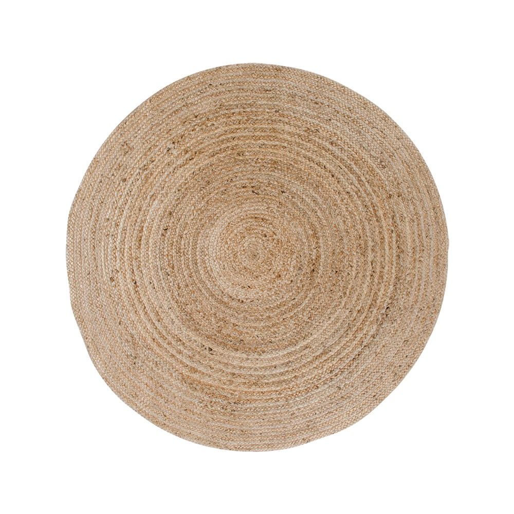 Tapis Bombay en jute tressé naturel - 120cm