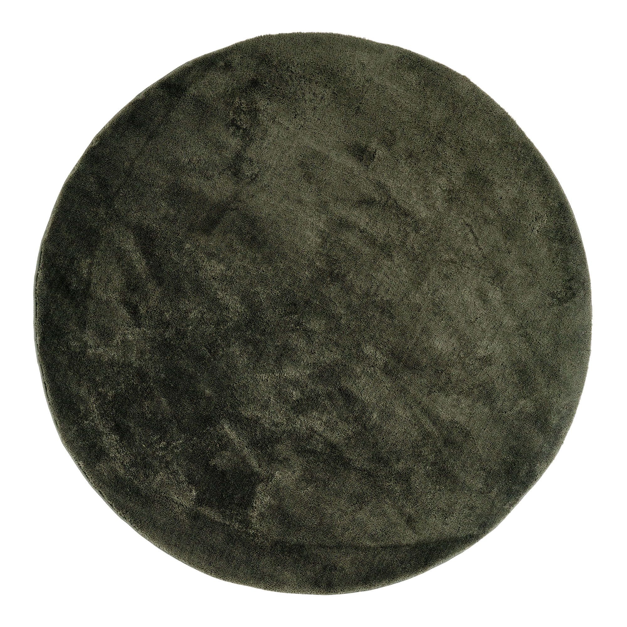 Tapis rond Miami vert - 100% polyester