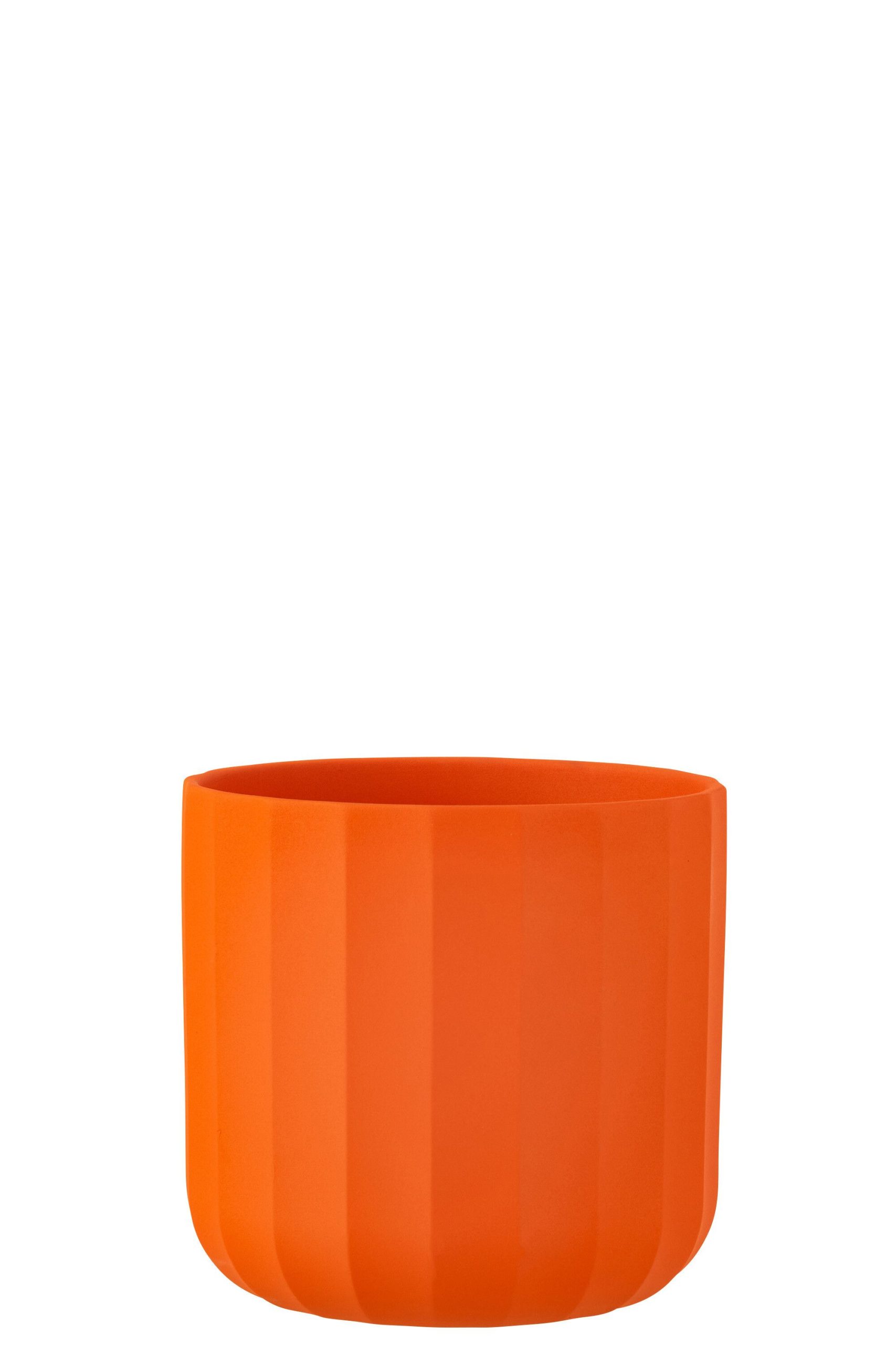Cachepot summer ceramique orange large