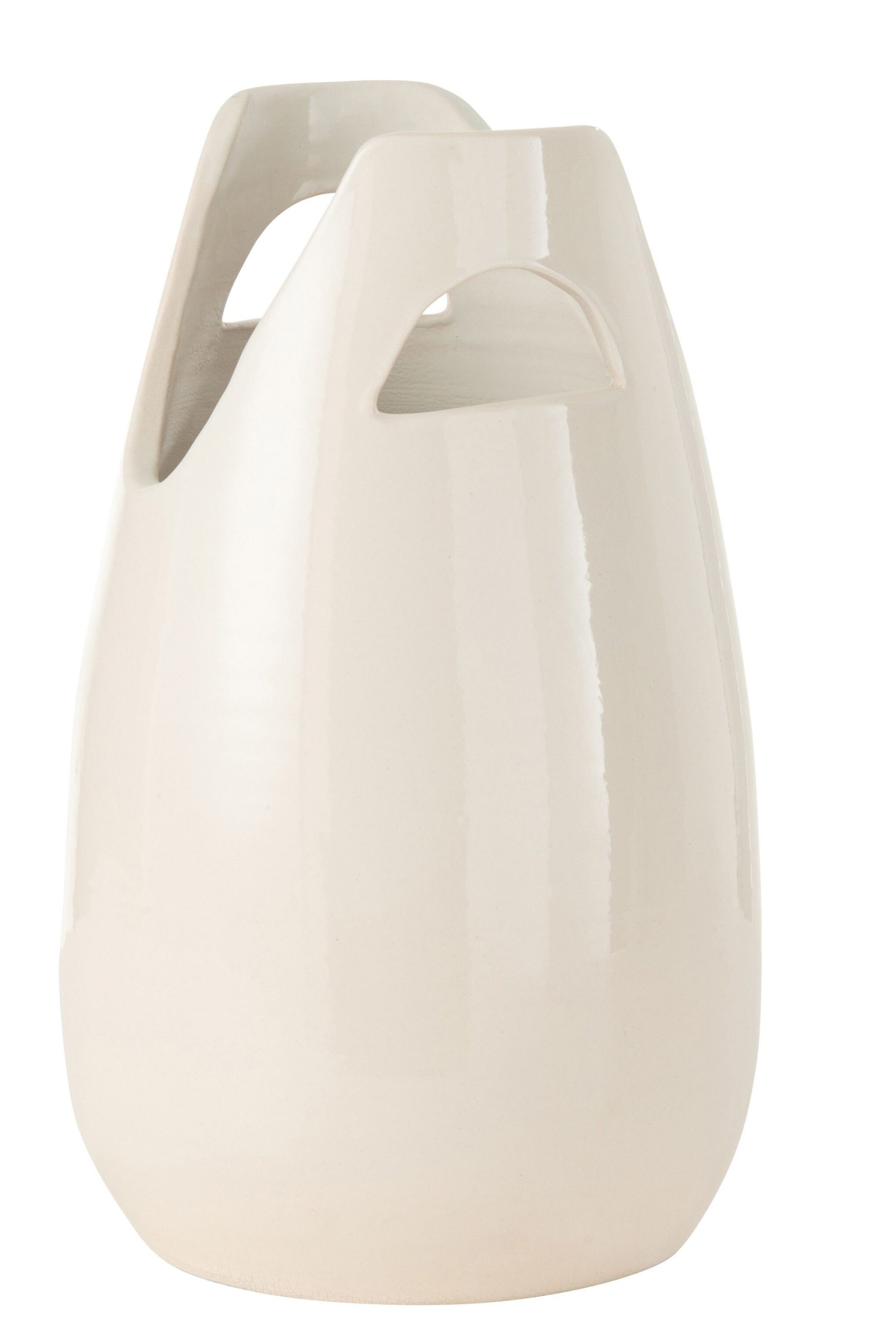 Vase anse ceramique blanc large