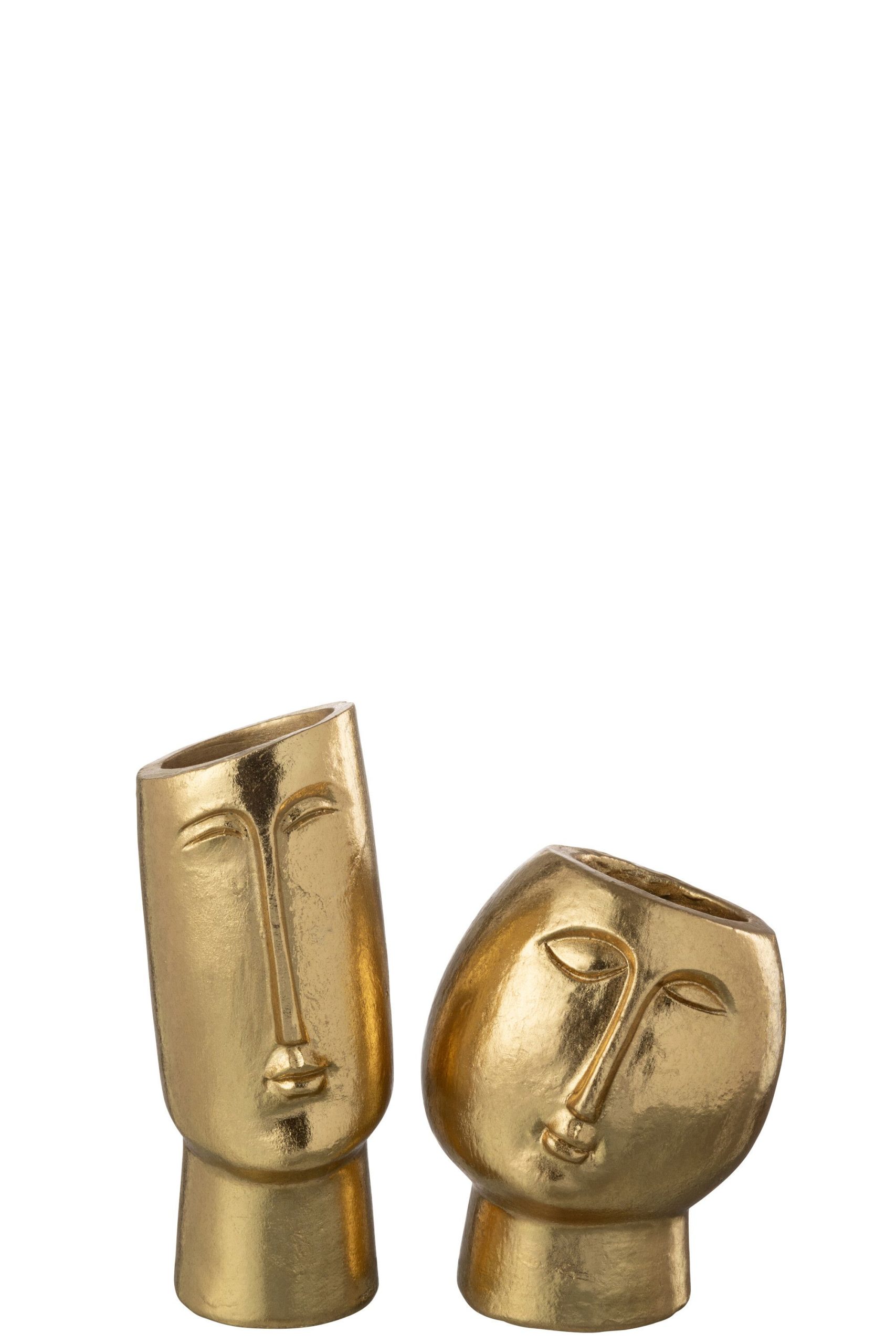 Phtophore tete moderne resine or assortiment de 2