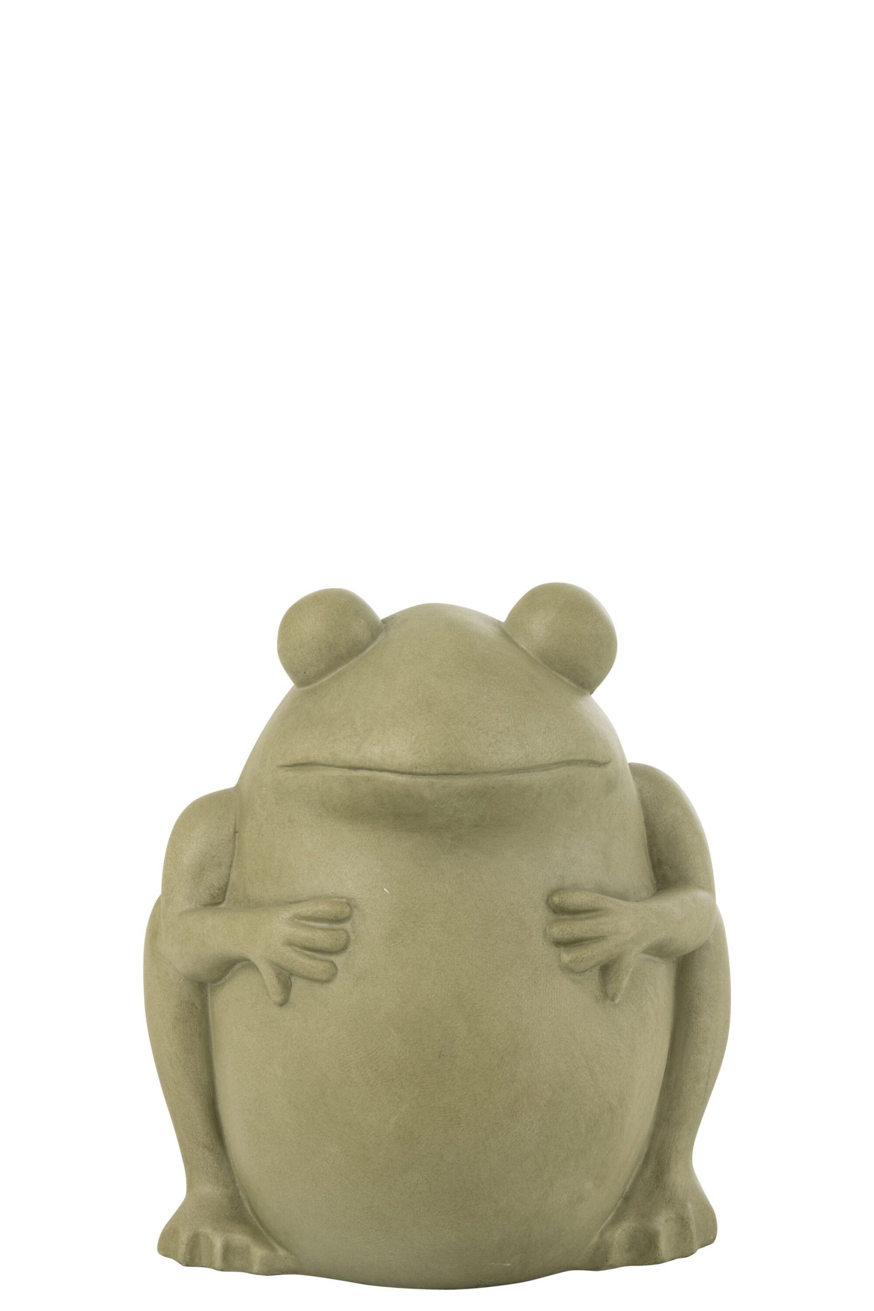 Cachepot frog argile vert large