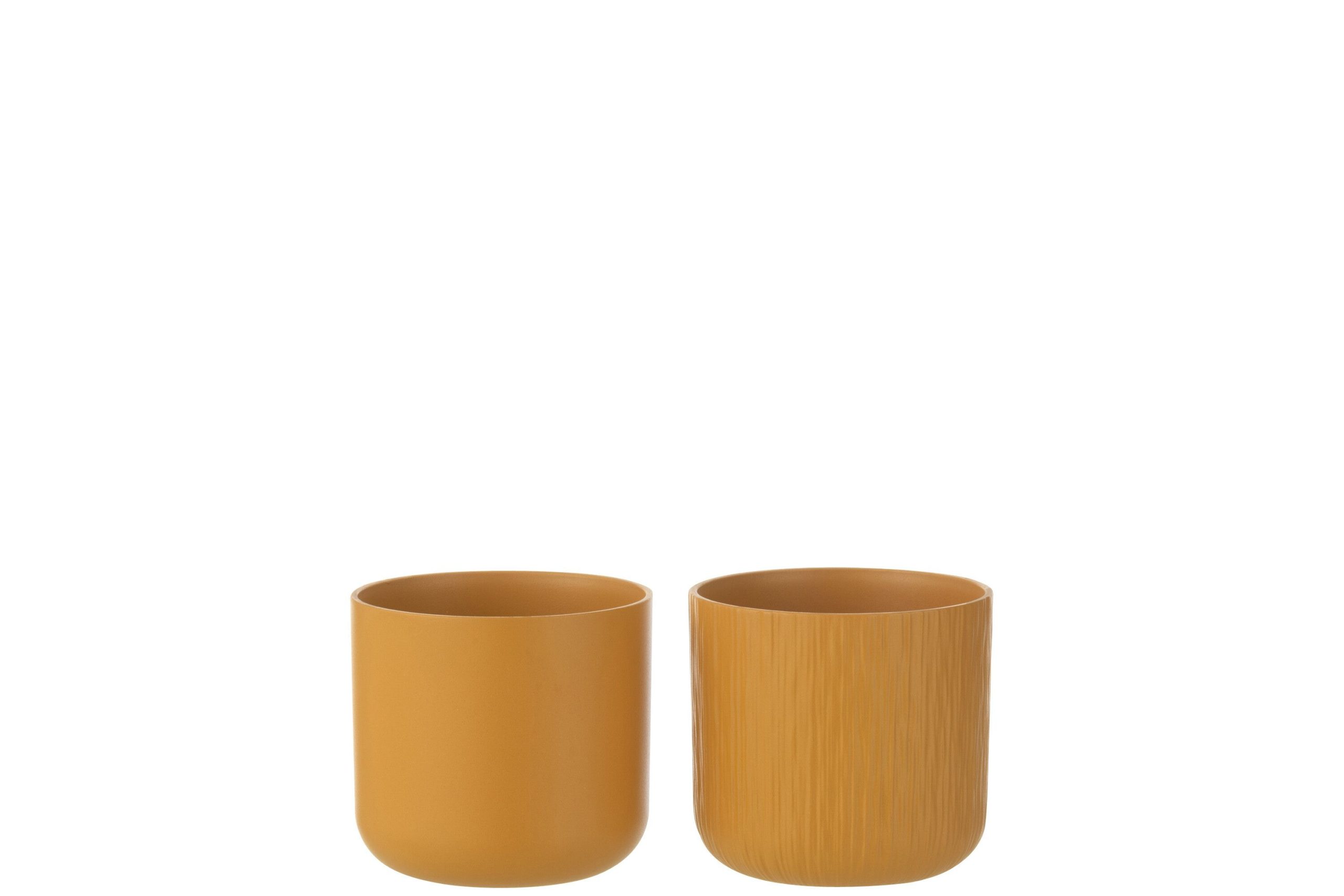 Cachepot gen ceramique ocre small assortiment de 2