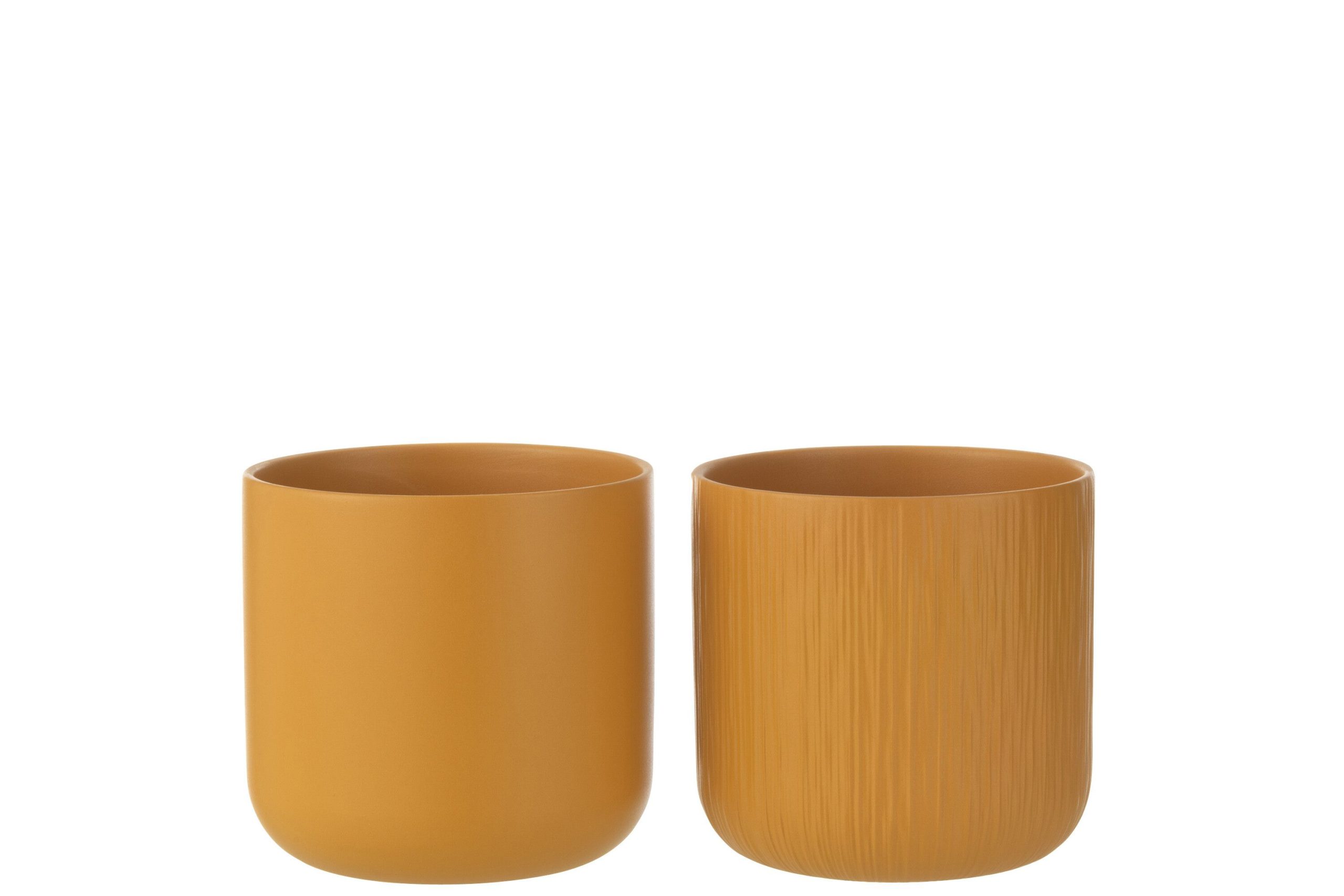 Cachepot gen ceramique ocre large assortiment de 2