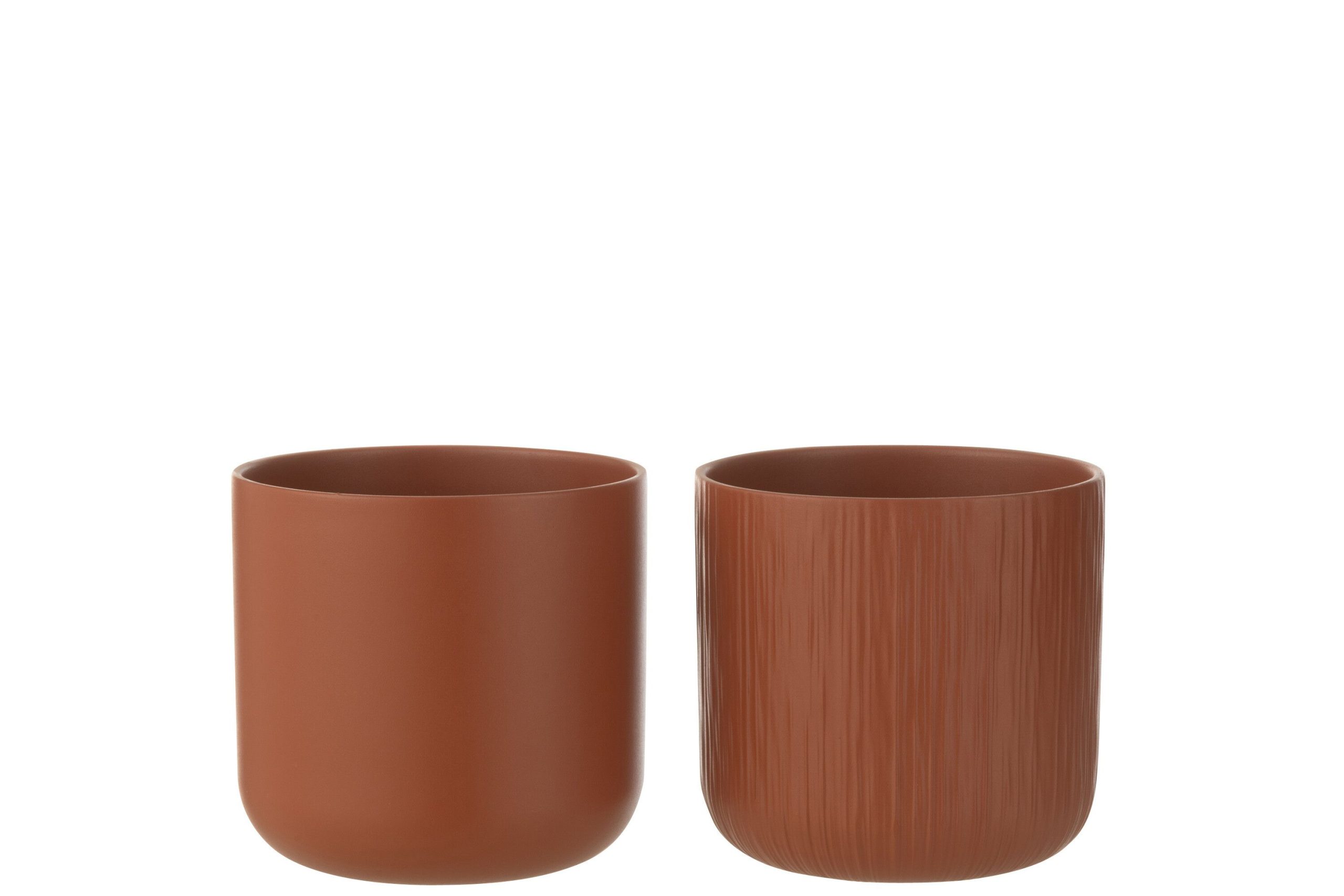 Cachepot gen ceramique marron large assortiment de 2