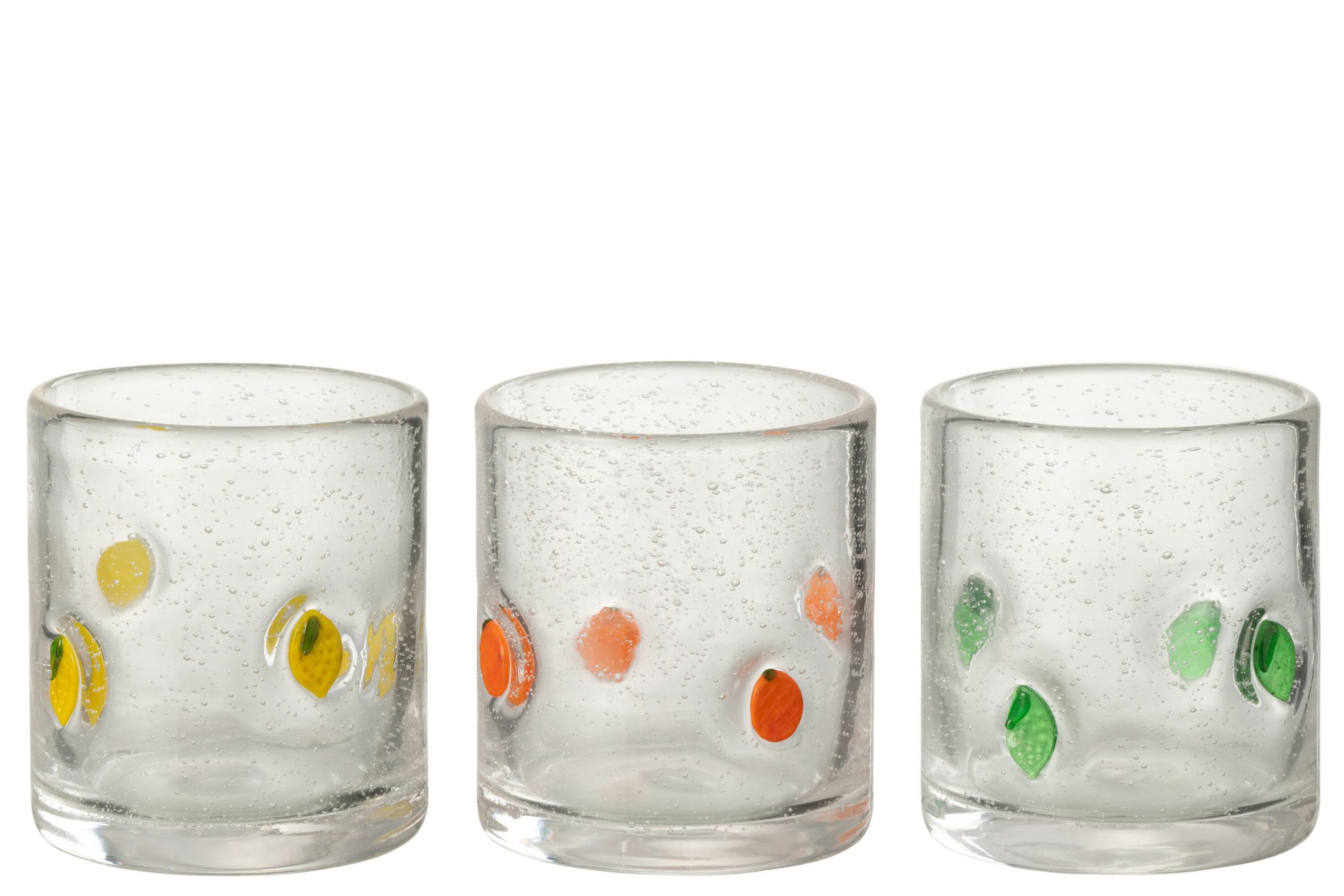 Verre a boire agrumes verre mix small assortiment de 3