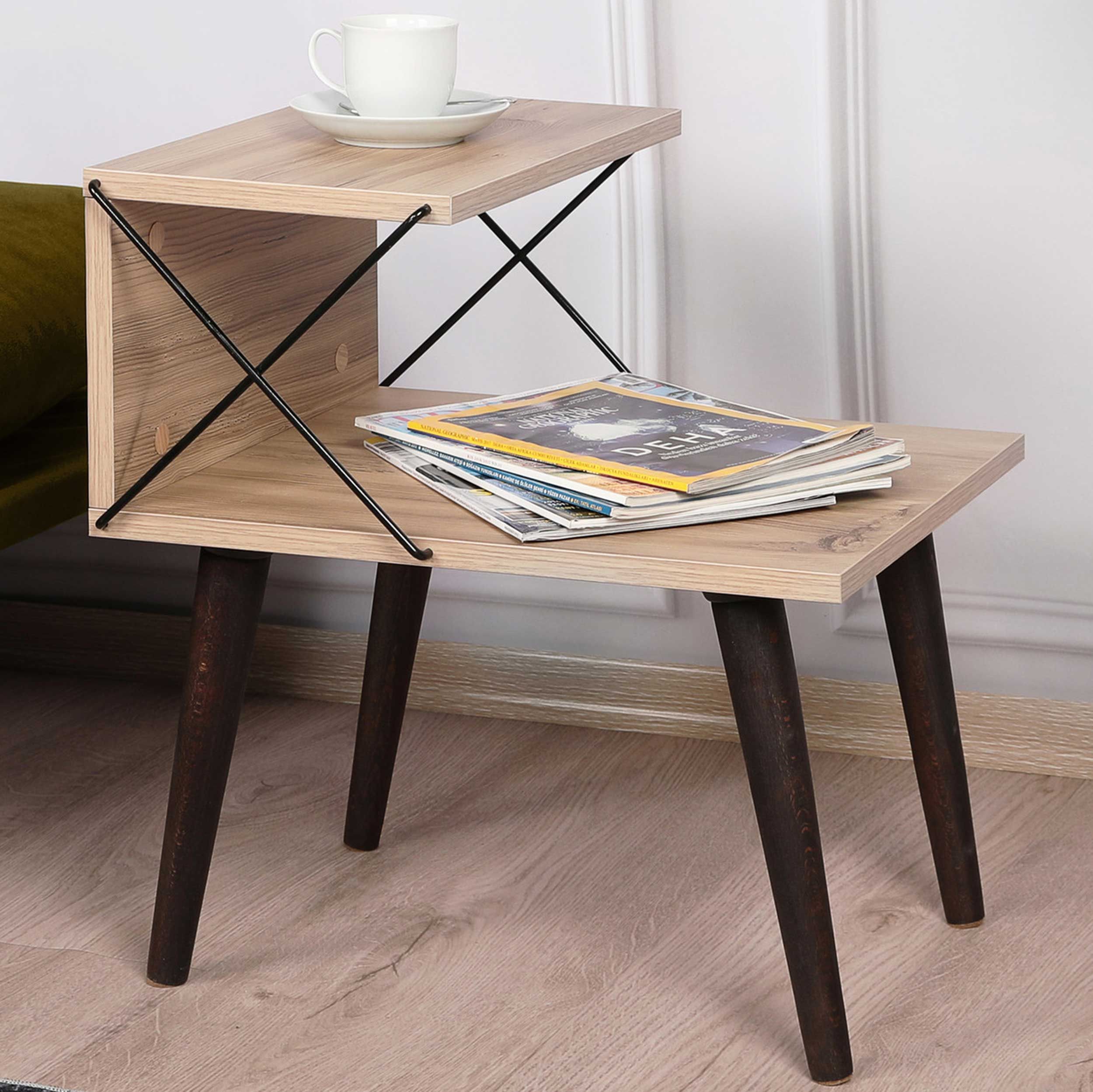 Cross Table de chevet | 100 % MÉLAMINE | Pin