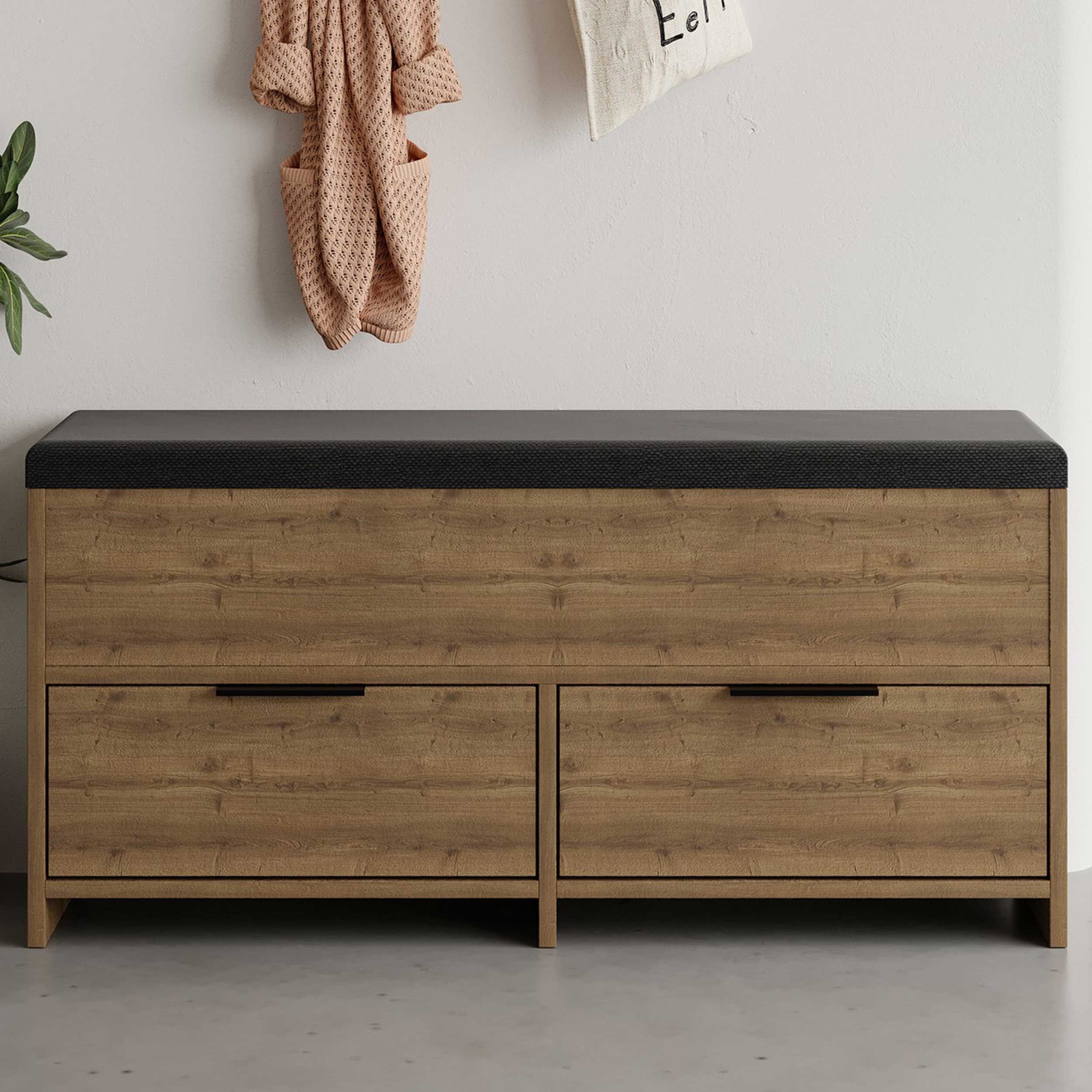 Armoire à chaussures Woody Fashion | 106 x 34 x 50 cm | Marron