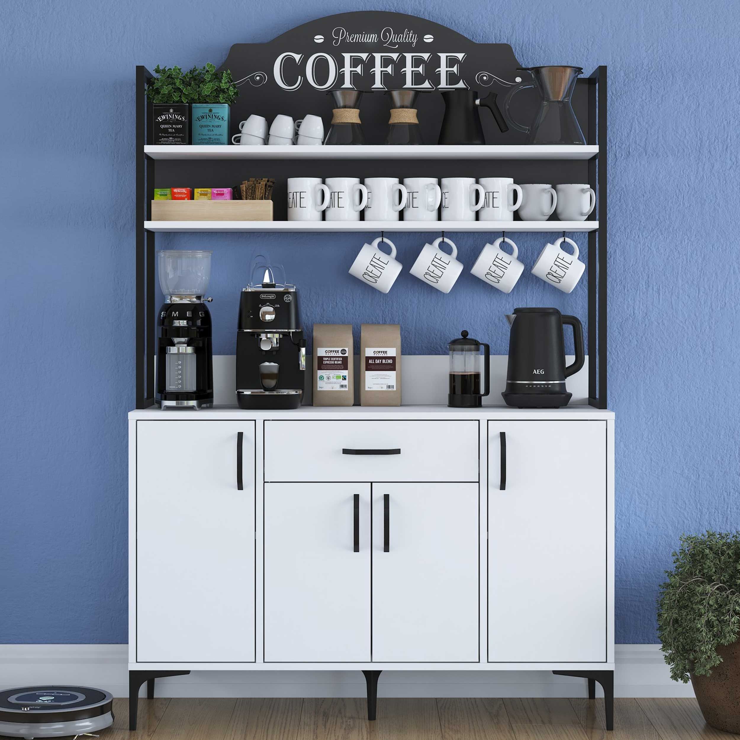 Armoire multifonctionnelle Woody Fashion | 120 x 40 x 184 cm | Blanc