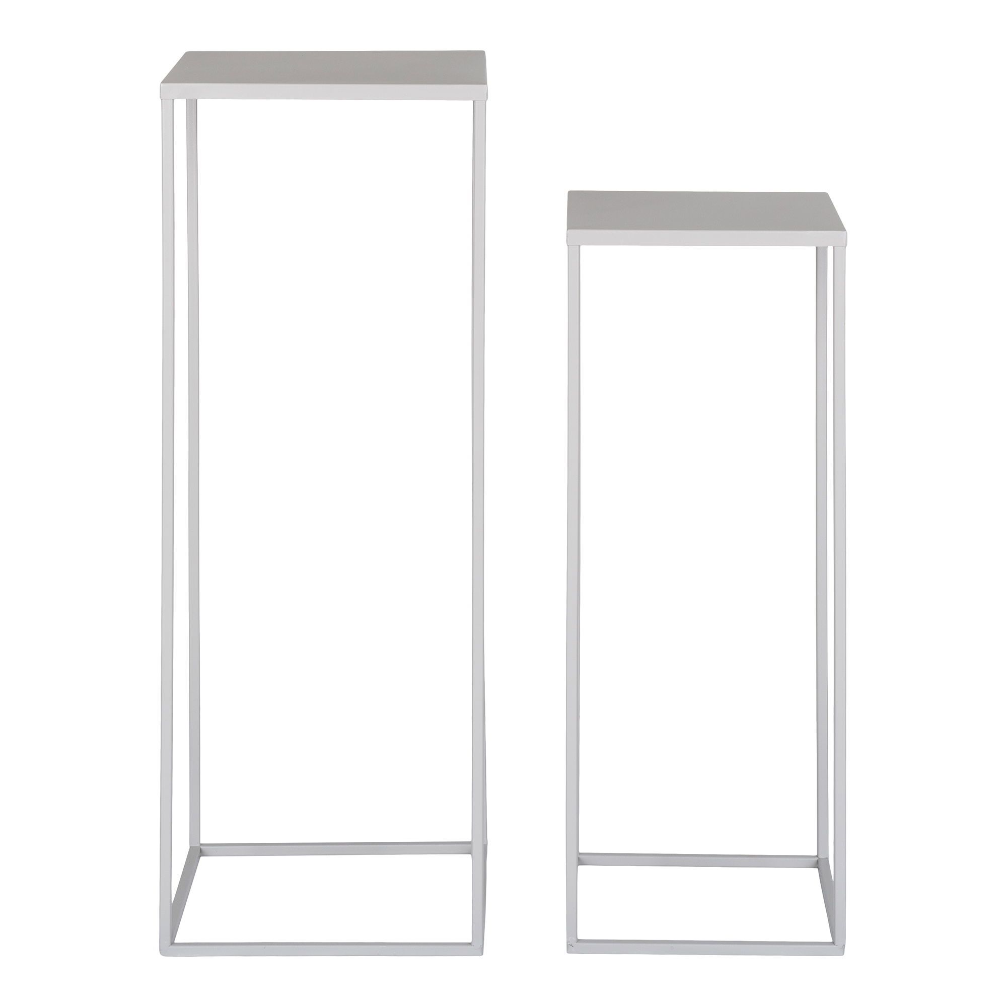 Waar Beja Flower Stand- Steel, Cool Grey, Set of 2