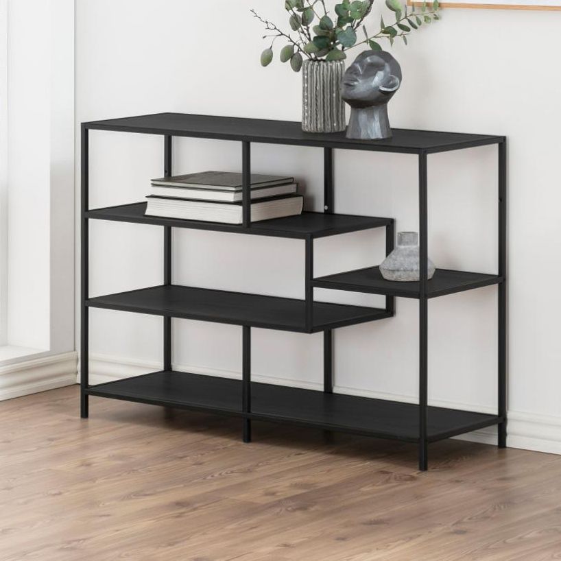 Bibliothèque Dover - 114x35x78cm - noir