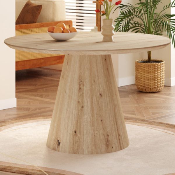 Table de salle à manger Tigo | Ø120 x 75 cm | Old Oak design