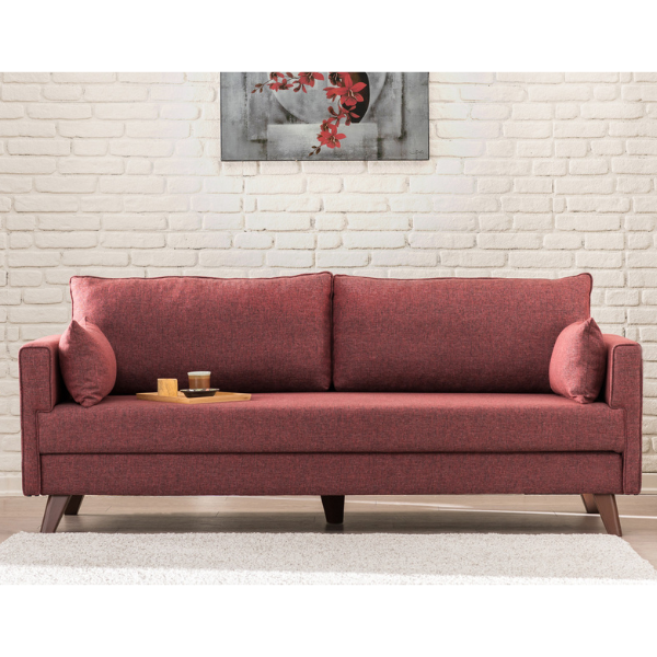 Canapé à trois places Balcab Home | 208 x 81 x 85 cm | Claret Red design