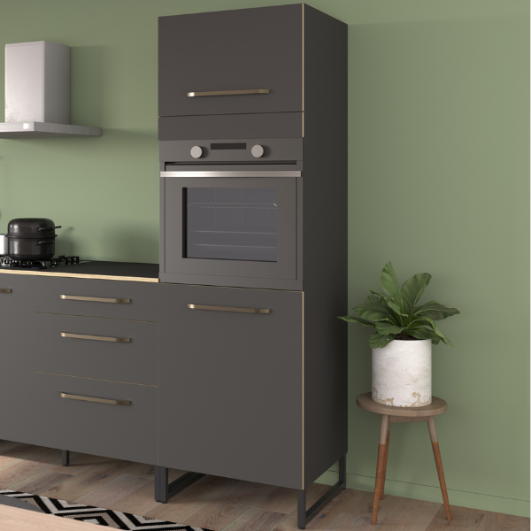 Meuble colonne Wade avec espace pour four - anthracite