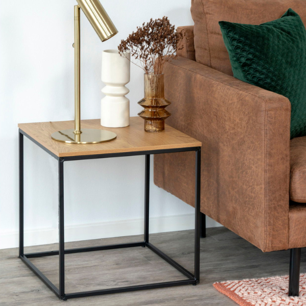 Table d'appoint Vita en chêne naturel - 45x45x45 cm