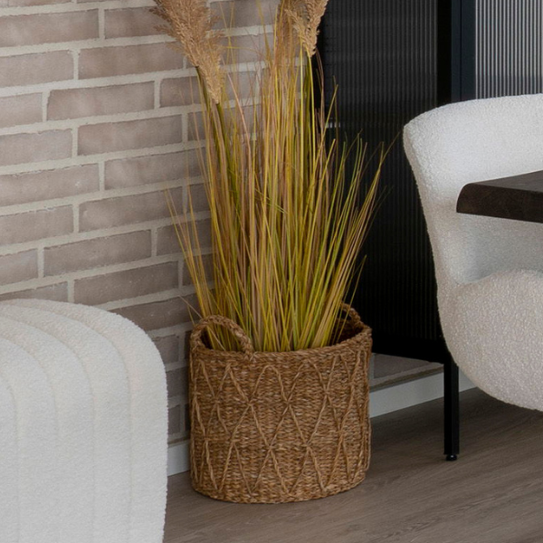 Set de paniers en gazon - Panier Krabi, Naturel