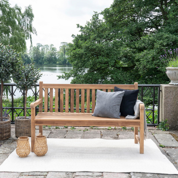 Banc Cabo en bois de teck naturellement beau - 150x62x92 cm