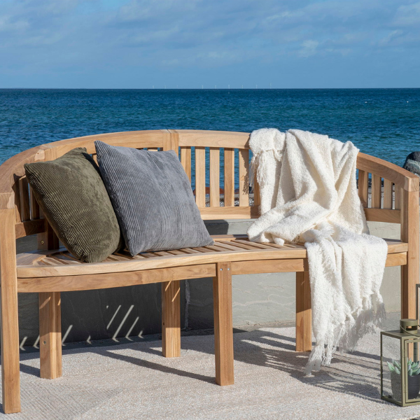 Banc Boca Banan en bois de teck - Naturel