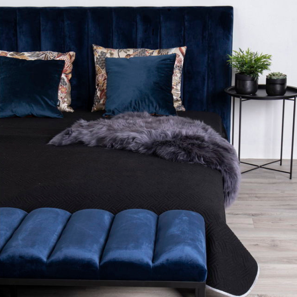 Tapis en peau d'agneau gris 50x85 cm - Véritable peau d'agneau