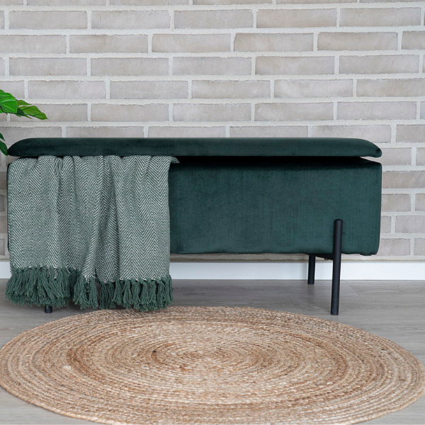 Tapis de jute tressé Bombay - Naturel ø90 cm
