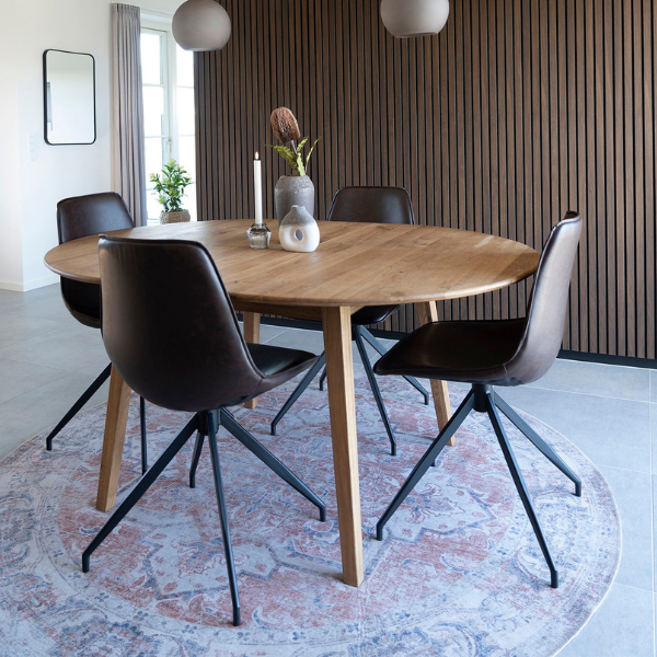 Tapis coloré Havana - Bleu/Orange 200cm