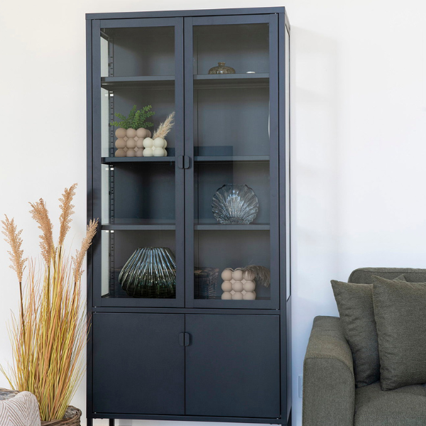 Vitrine Brisbane noire - 4 portes