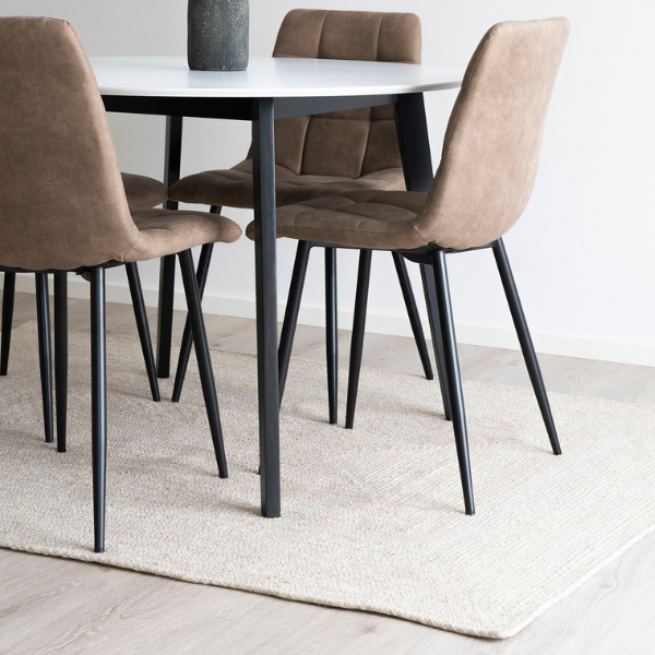 Tapis de Minorque - Plastique recyclé écologique, sable, 200x300 cm