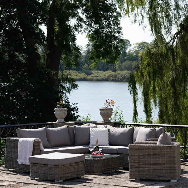 Salon de jardin Calvi - 4pcs - résine tressée