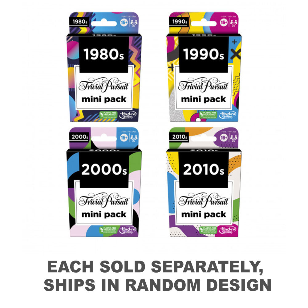 Trivial Pursuit Mini Pack Game (1pc Style aléatoire)