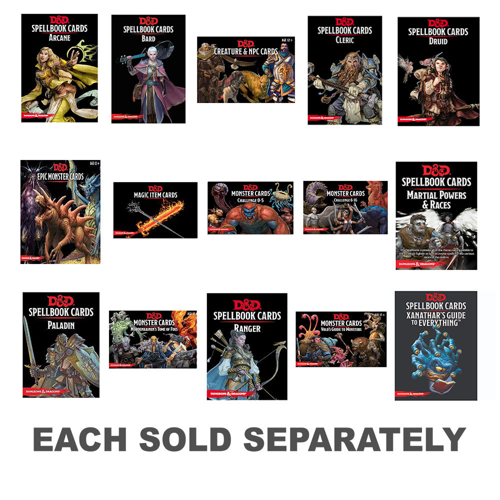 Cartes de sous-traitants Dungeons & Dragons