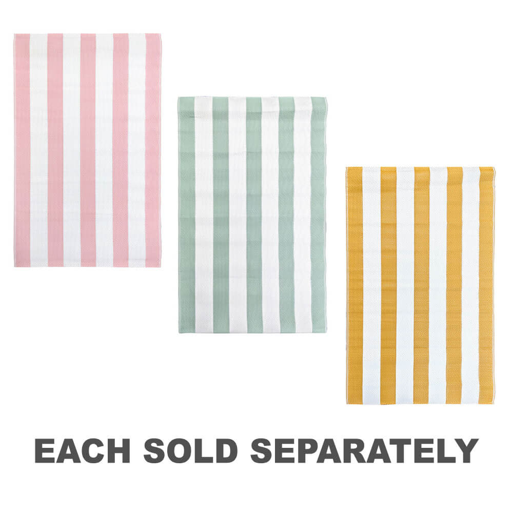 Stripe rétro de rug extérieur imprimé (180x120 cm)