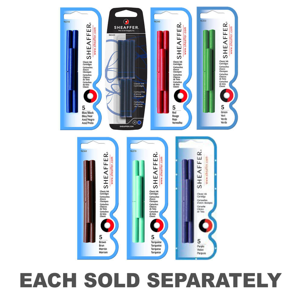 Cartouches à encre de stylo skrip (5 par carte)