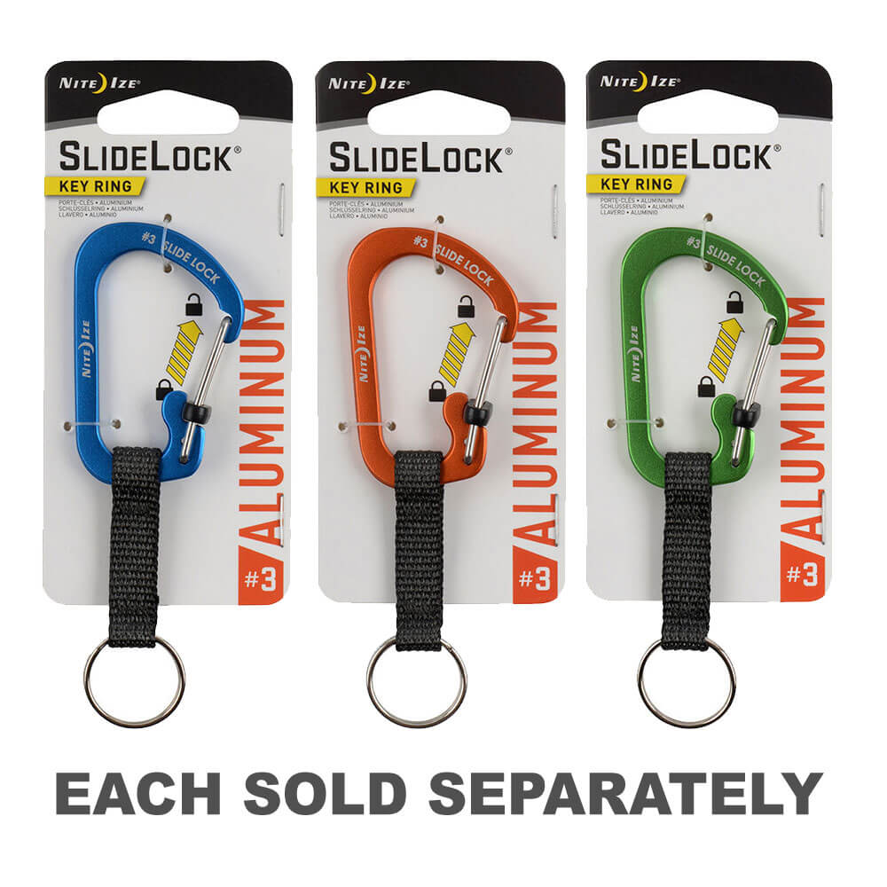 Slidelock Keyring Aluminium