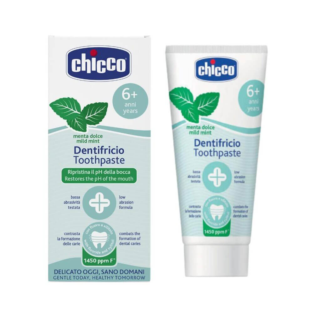 Dentifrice à menthe doux avec du fluorure de 50 ml (6 ans +)