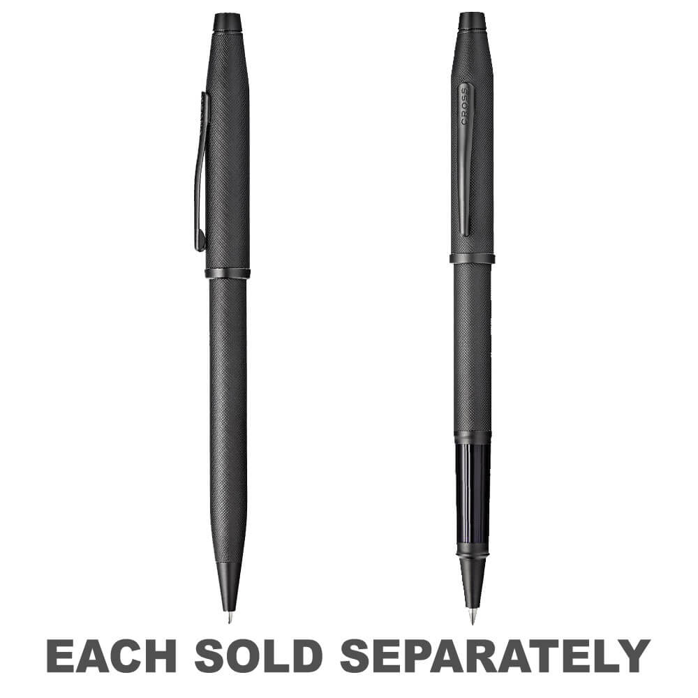 Cross Century II Microknurl noir avec PVD mat