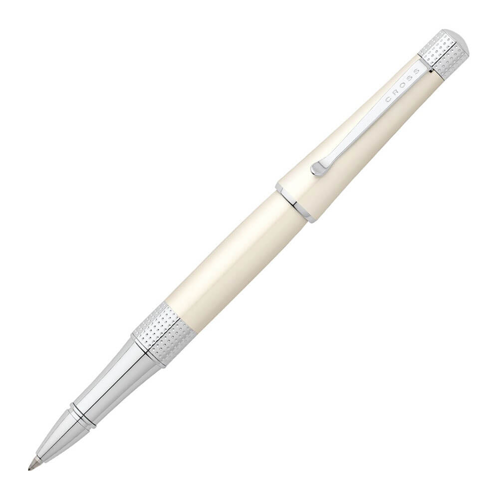 Cross Beverly Rollerball Pen (blanc / chrome)