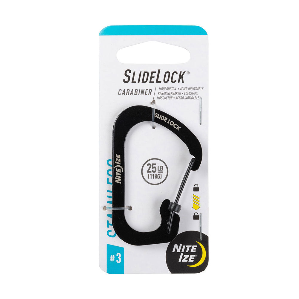 Nite Ize Slidelock Carabiner # 3 (noir)
