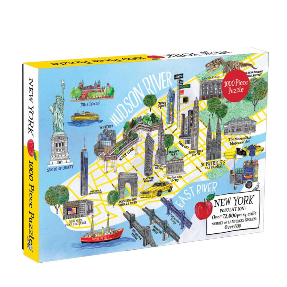 Puzzle de la carte de la ville de New York 1000pc