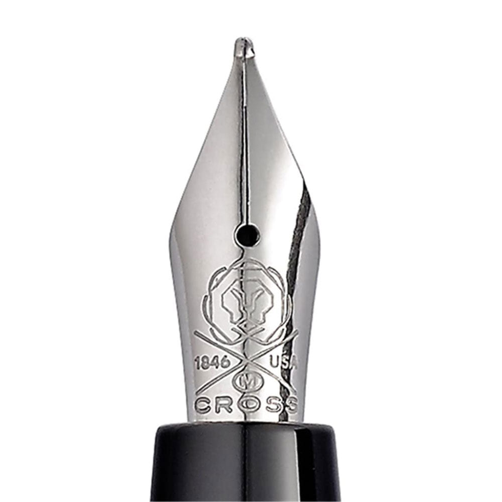 Cross ATX en acier inoxydable / rhodium Fine Nib
