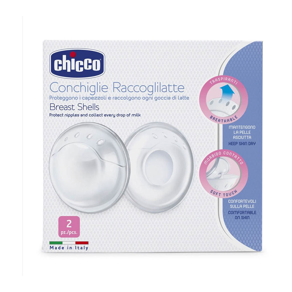 Chicco Natural Feeling Shells de poitrine 2pk