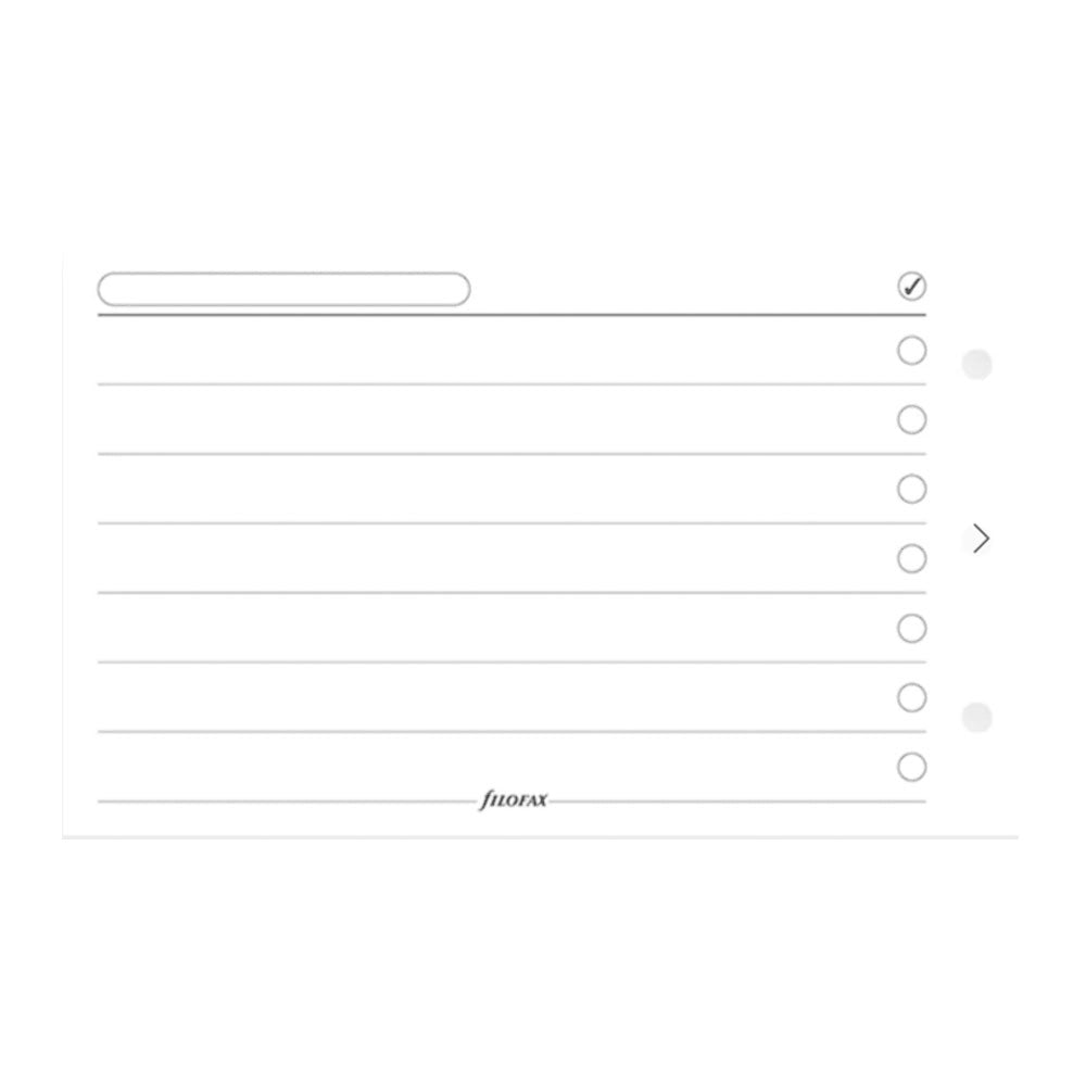 Filofax M2 pour faire la recharge 20pk (blanc)