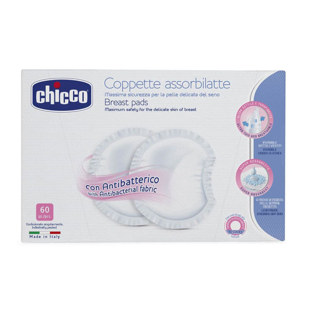 Chicco Antibactériens mammaires 60pk (blanc)