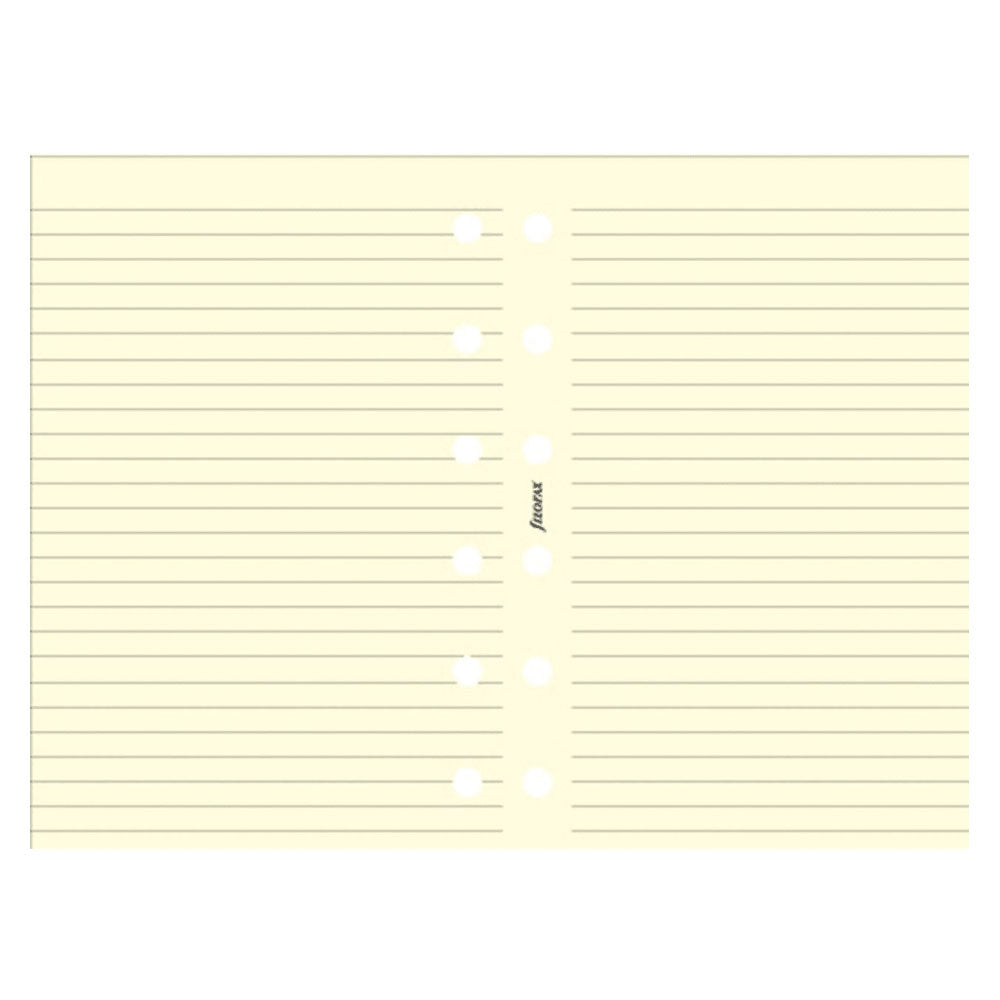 Filofax Pocket Ruged Notepaper Recharge 20pk (Coton Cream)