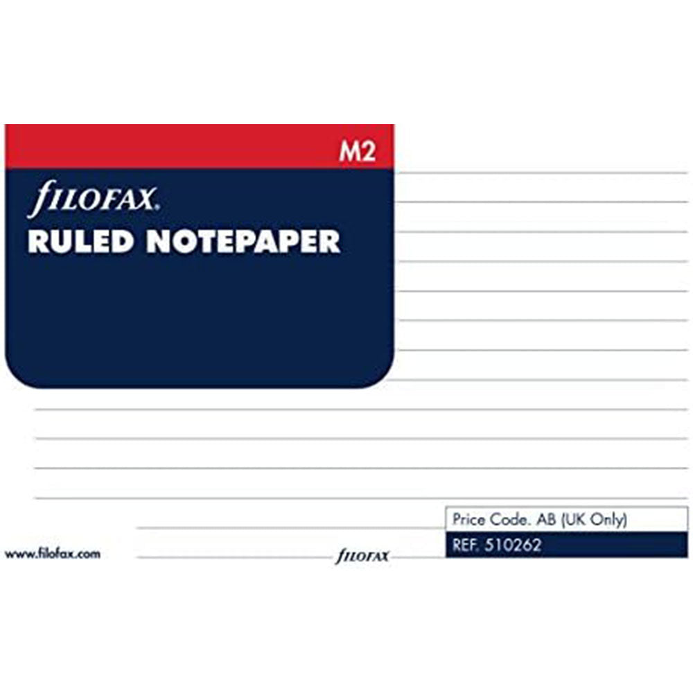 Filofax M2 Règle de note de note de note 20pk (blanc)