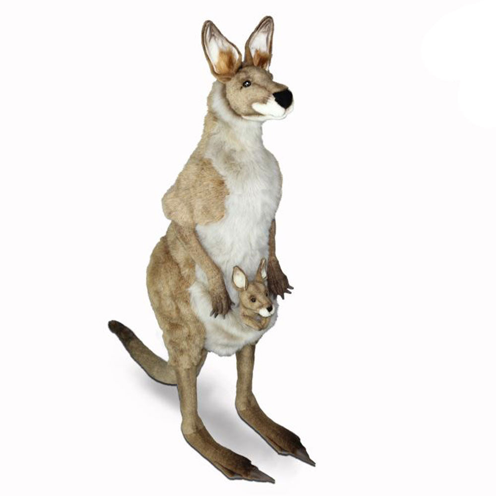 Animatronic Kangaroo avec Joey Plush Toy 146cm